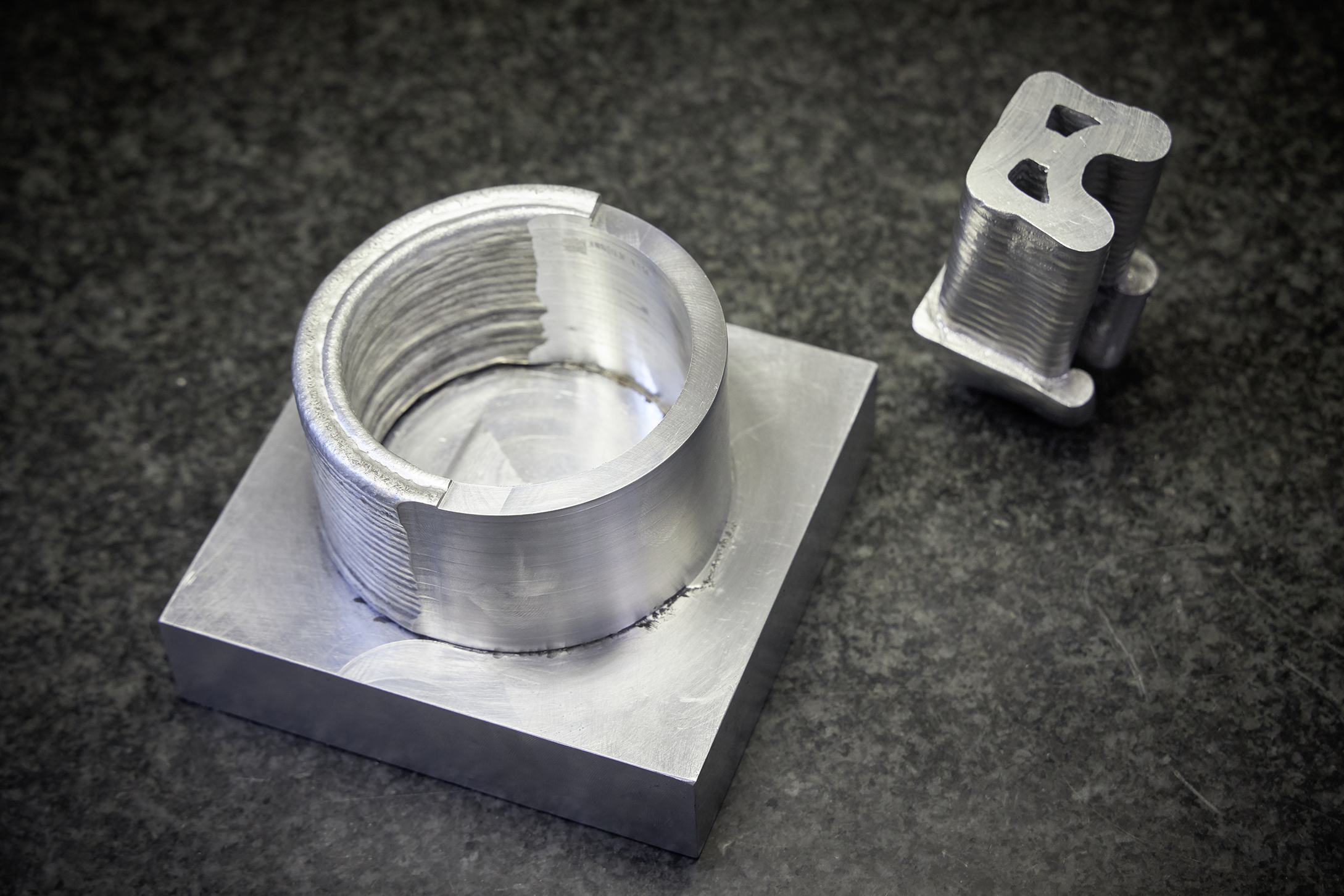 Machined components are put into the precise forms after the deposition welding