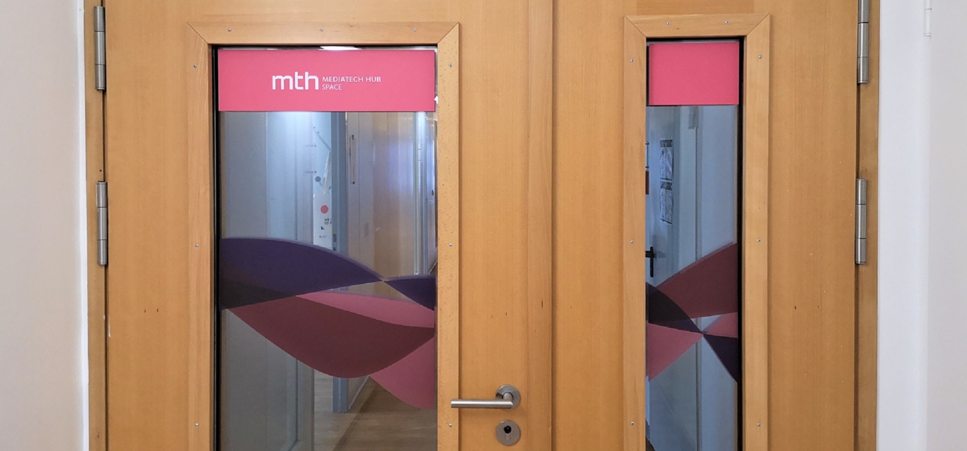 Eingang zum MediaTech Hub Coworking Space