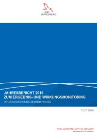 Jahresbericht 2019 zum Ergebnis und Wirkungsmonitoring | Regionalisierung Brandenburg